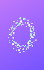 Colorful Dot Fun Blue Background. Multicolored 