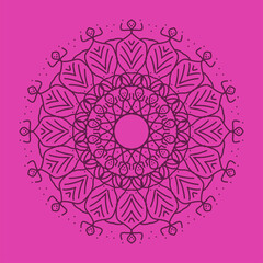 Mandala colorful vintage art, ancient Indian vedic background design, old painting texture with multiple mathematical shape vector illustration