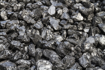 Black coals from coal mine