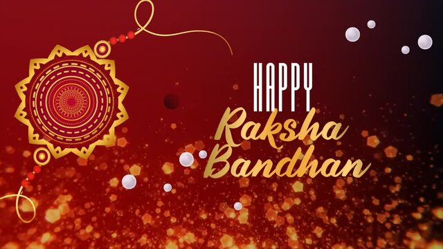 Happy raksha bandhan rakhi banner red maroon background floral