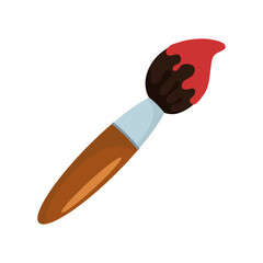 paint brush tool isolated icon