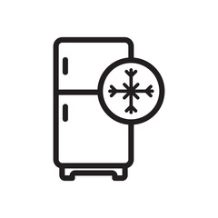 refrigerator icon vector symbol template