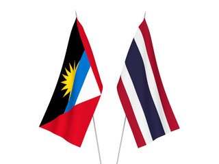 Thailand and Antigua and Barbuda flags