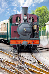 Obraz premium Stara lokomotywa parowa, Somma, Pikardia, Hauts-de-France