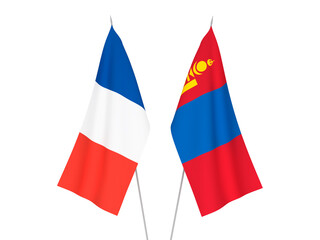 France and Mongolia flags