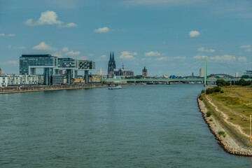 Fototapeta na wymiar Köln Rheinpanorama