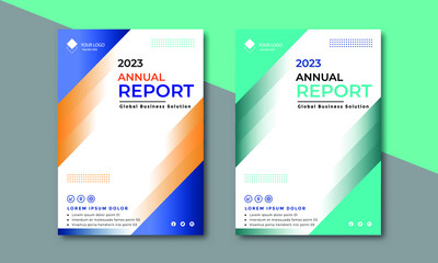 modern business annual report template