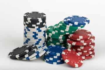 Playing Poker Chips. Abstract Pattern Background