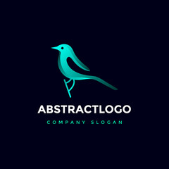 premium bird logo template design
