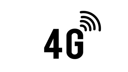 4G internet wirelles connection sign icon.