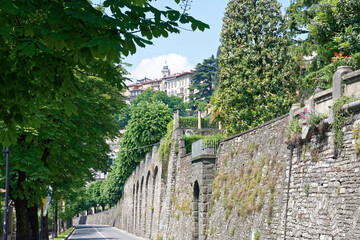 Italien - Bergamo - Stadtmauer Altstadt