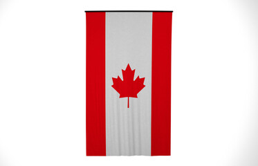 Canada, Wavy Canada Flag, Country Flag, 3D Render