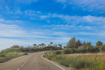 country road in the countryside