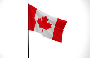 Canada, Wavy Canada Flag, Country Flag, 3D Render