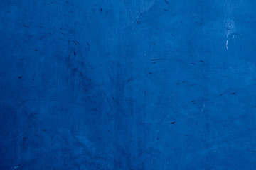 Old wall pattern texture cement blue dark abstract  blue color design are light with black gradient background.
