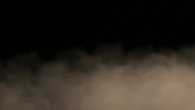 Sand storm motion graphics with night background