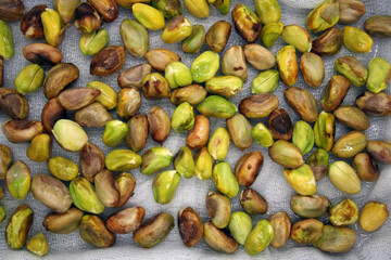 Very healthy sprouted pistachios with many vitamins and minerals