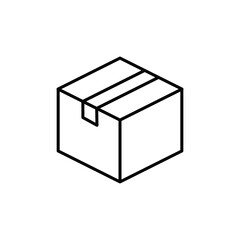 box cargo icon vector sign