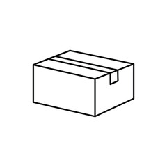 box cargo icon vector sign