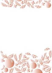 white background for text with orange flowers