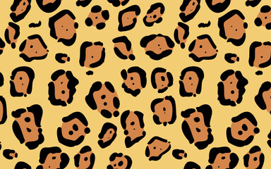 アニマルプリントパターン：ジャガーの柄模様のベクターイラスト