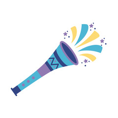 carnival cornet flat style icon