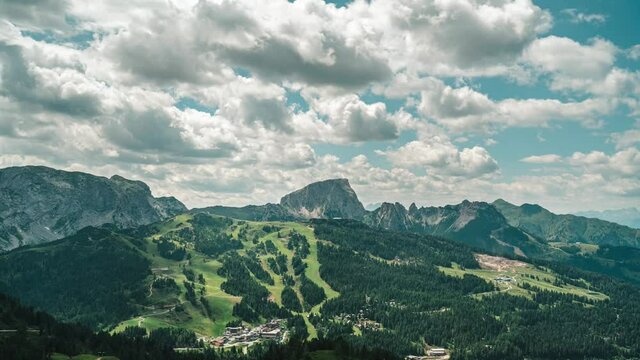 Motion timelapse of the Austrian Alps