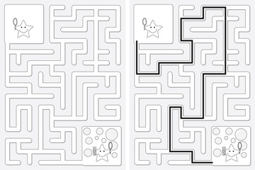 Easy little stars maze