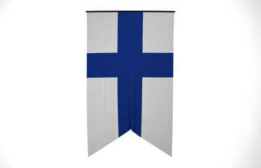 Finland, Wavy Finland Flag, Country Flag, 3D Render