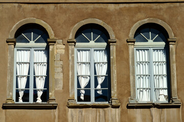 Piazza Vecchia in Bergamo, Italy: historic buildings