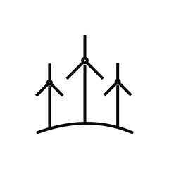 wind energy icon vector