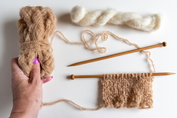 knitting with mohair yarn 