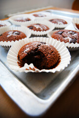 Freshly made delicious homemade cupcakes