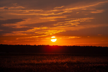 Sunrise in the countryside