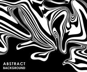 ABSTRACT BLACK POSTER WITH WHITE LINES