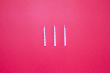 birthday background. holiday frame for a holiday. A birthday or party greeting card with a place to copy. Flatley. Decorations, candles, streamers.