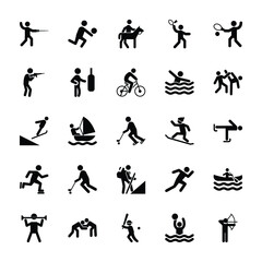 Set Of Olympic Games Pictograms 