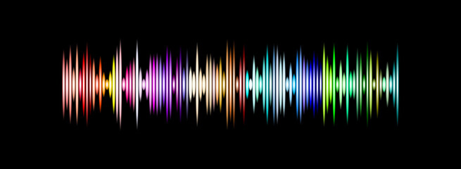 Illustration of a music equalizer wave.