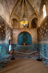 Inside the mudejar Capilla San Bartolome chapel in Cordoba, Andalusia, Spain