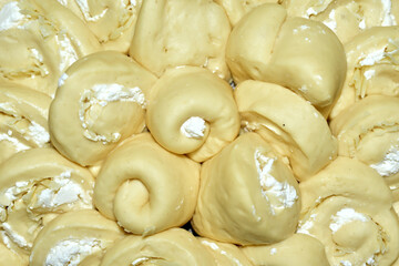 traditional pastry from the Balkan region ready for the oven