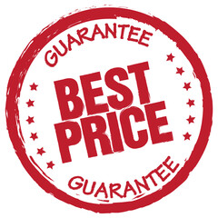 Best Price Guarantee. Vector Stamp.