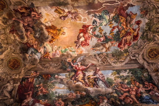 Ceiling fresco in Palazzo Barberini, Rome, Italy