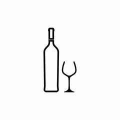 wine icon vector