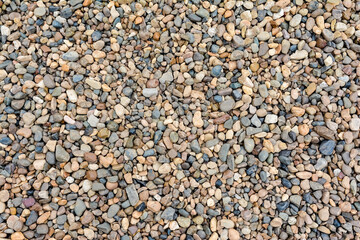 texture of fine colored gravel and crushed stone