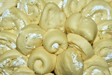 traditional pastry from the Balkan region ready for the oven