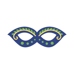 carnival mask flat style icon