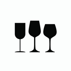 wine icon vector