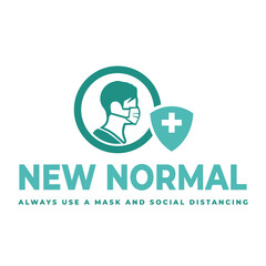 new normal concept icon illustration