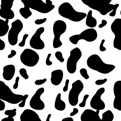cow spots seamless pattern. Endless texture wallpaper,printing on fabric