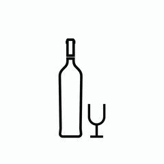 wine icon vector